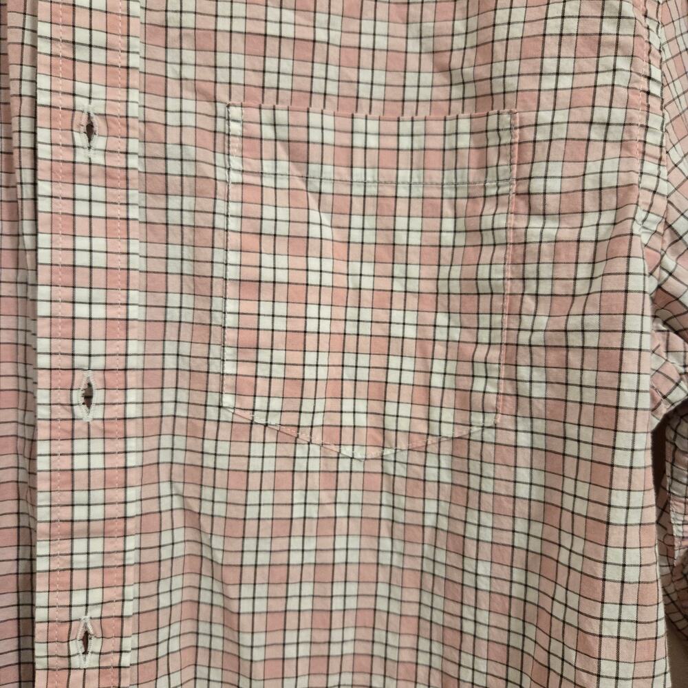 Men's Button-Down Plaid Shirt in Pink by Brooks Brothers - Picture 4 of 7